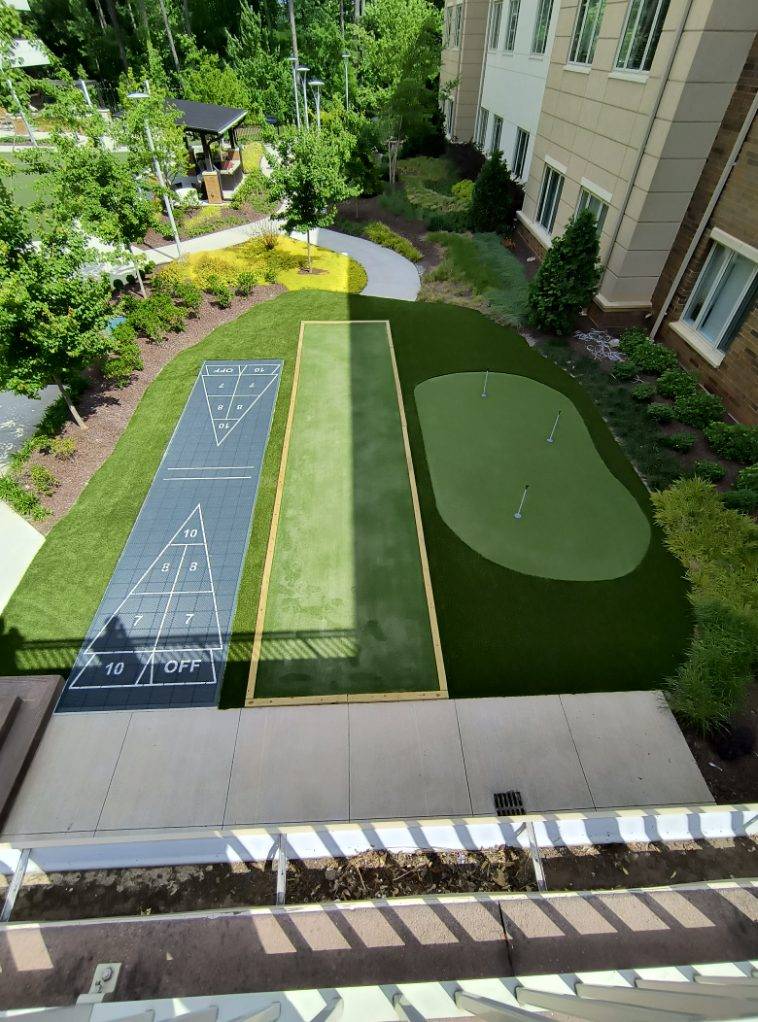Commercial Tour Greens putting green installation Charlotte NC